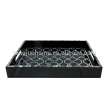 black Tengjun shell bathroom set holder hotel decorative tray with holder